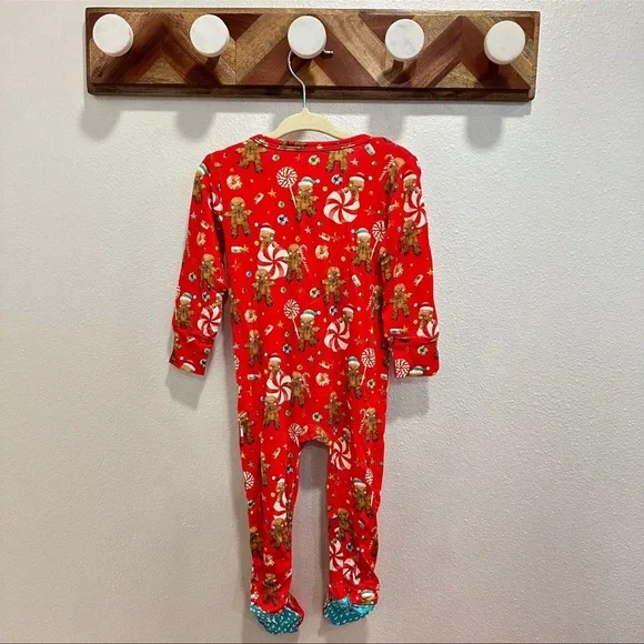 POSH PEANUT CANDY CANE LANE CHRISTMAS XMAS HOLIDAY FOOTIE ONESIE 18-24M